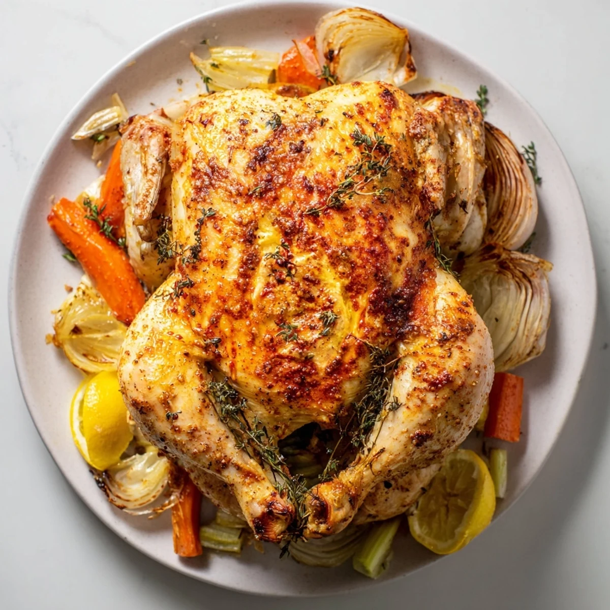 Roasted Chicken Lemon Thyme
