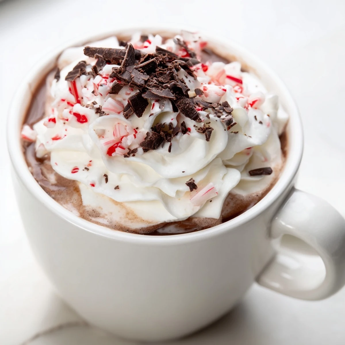 Dark chocolate and peppermint intertwine in this delicious Peppermint Mocha Latte, ready to warm you.