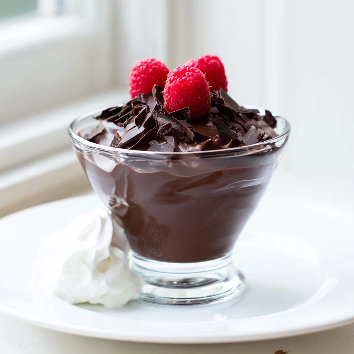 A close-up of Decadent Dark Chocolate Mousse, swirled and ready to be enjoyed.