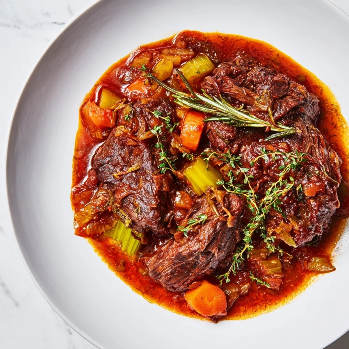 Succulent, slow-cooked braised lamb, a French classic, ready to melt in your mouth.