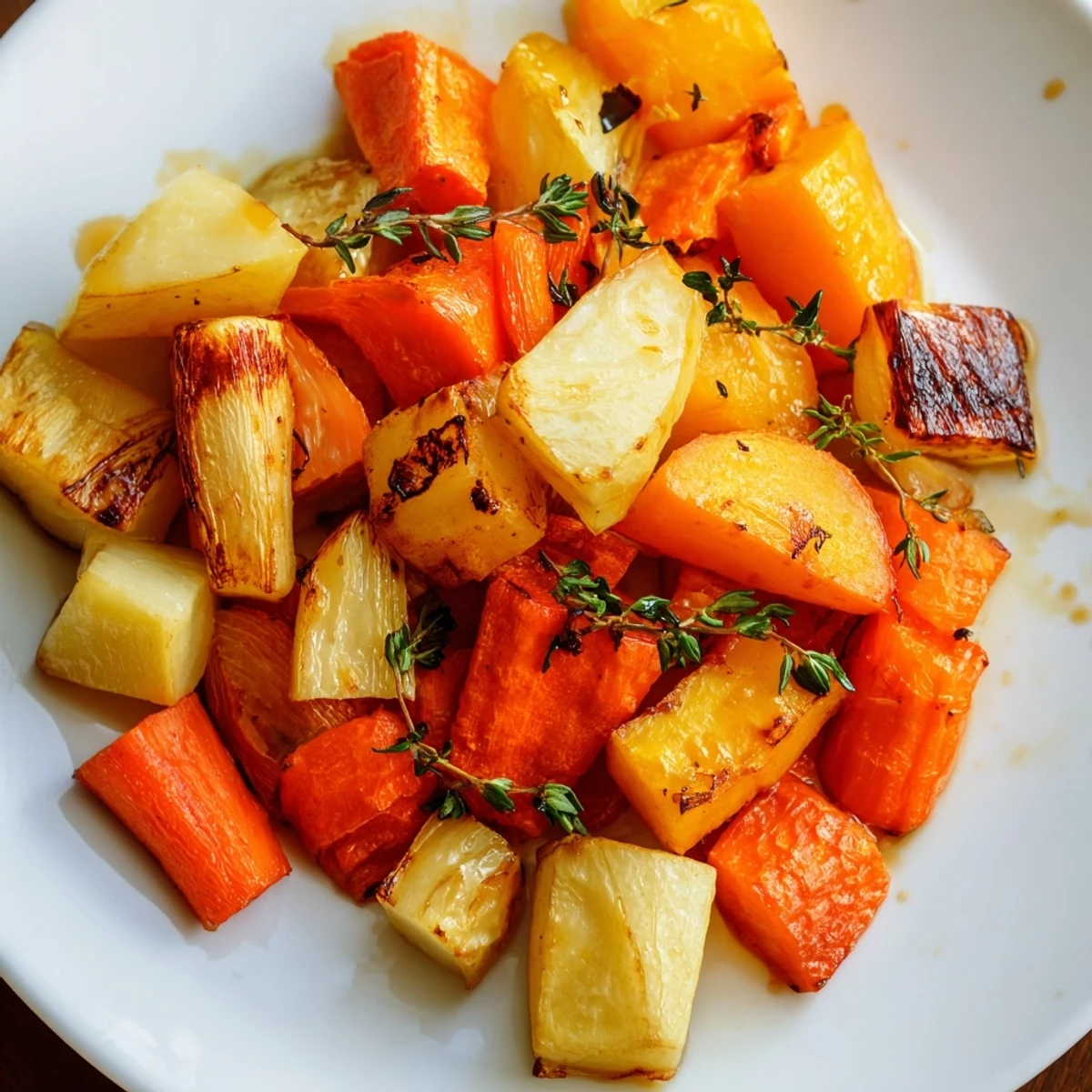 Roasted Root Vegetables Maple