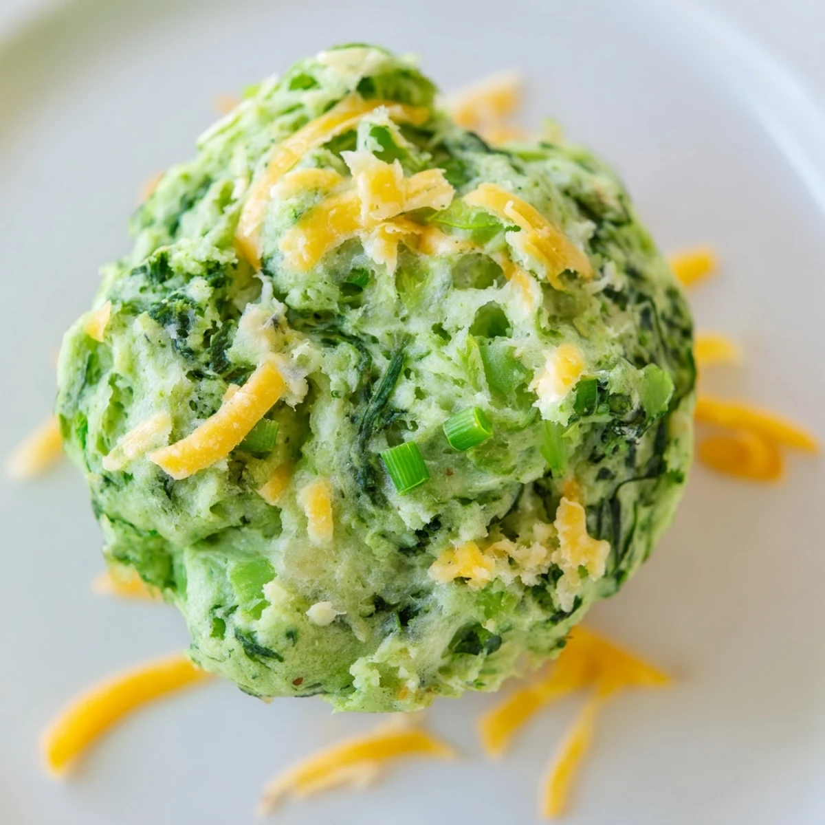 Golden-brown St. Patricks Day Spinach Muffins are presented on a wire rack after cooling.