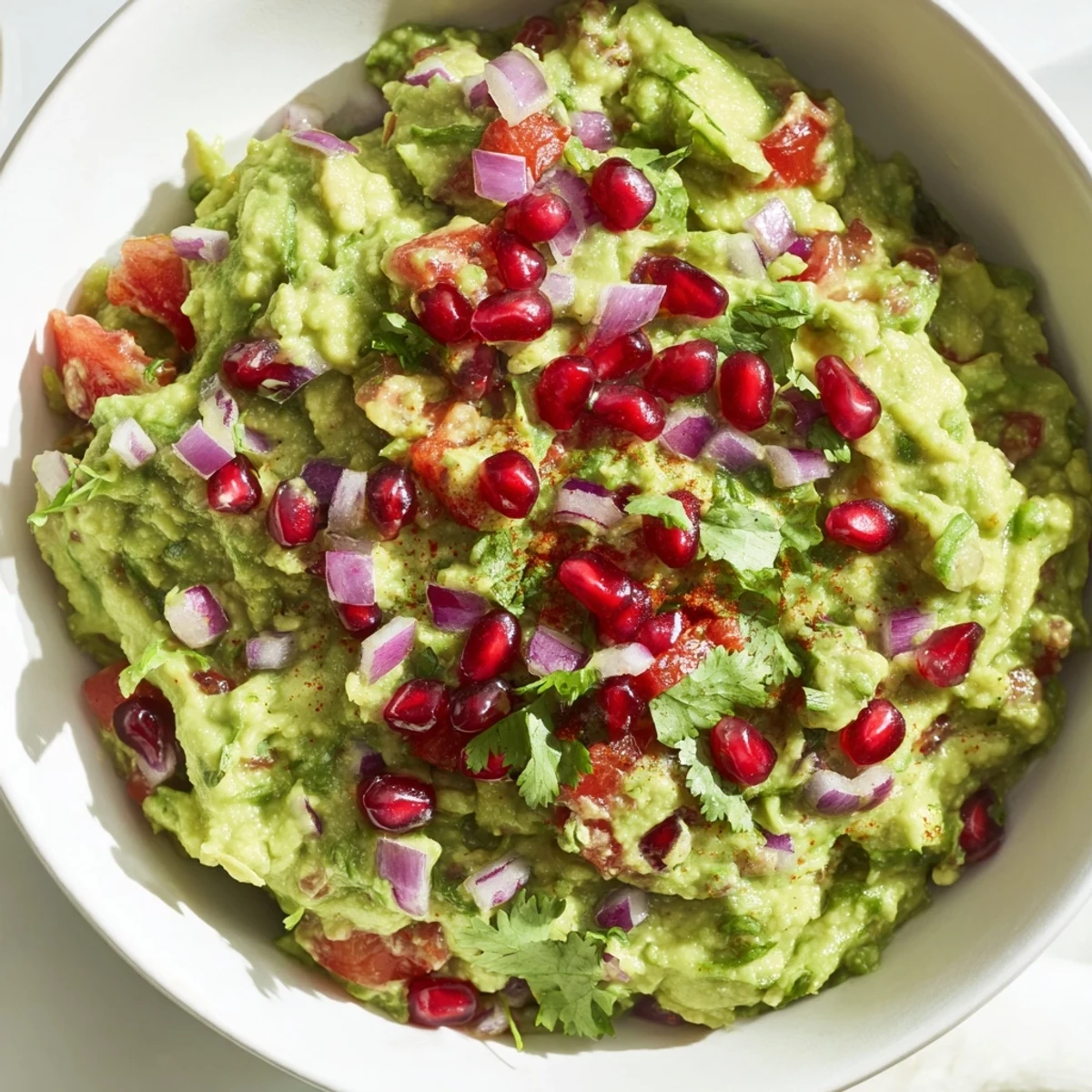Chunky Touchdown Spicy Guacamole in a rustic bowl with lime wedges and tortilla chips for dipping.