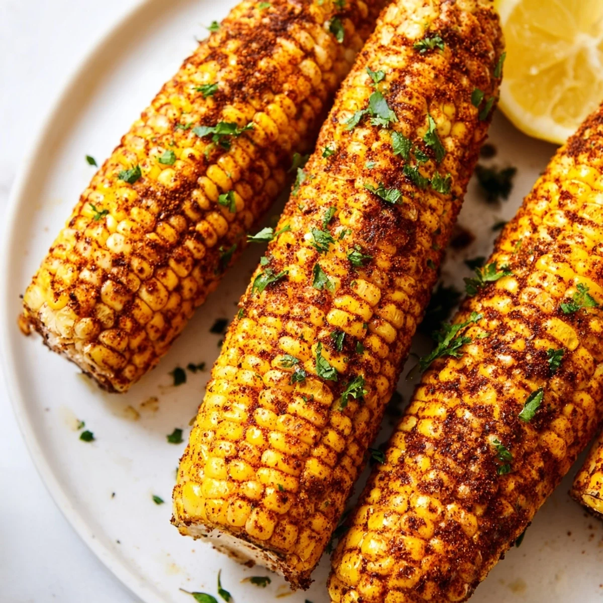 Summertime Corn on the Cob with Cajun Spices, featuring a bold spice blend and juicy kernels ready to devour.