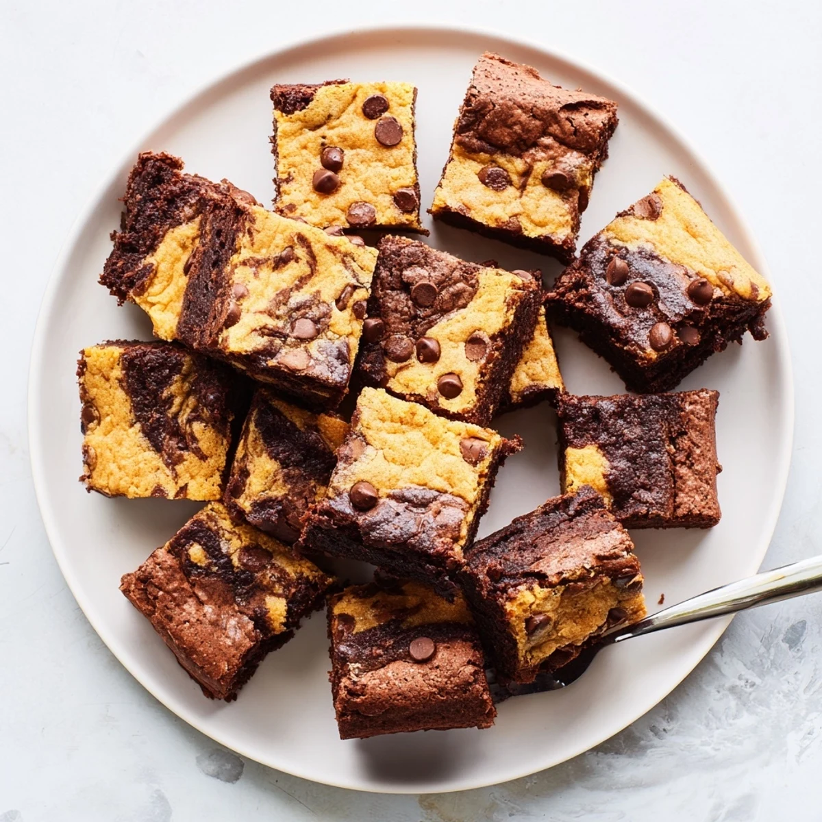 Rich fudgy brownie layer topped with chocolate chip cookie dough in these irresistible fudgy chewy browkies