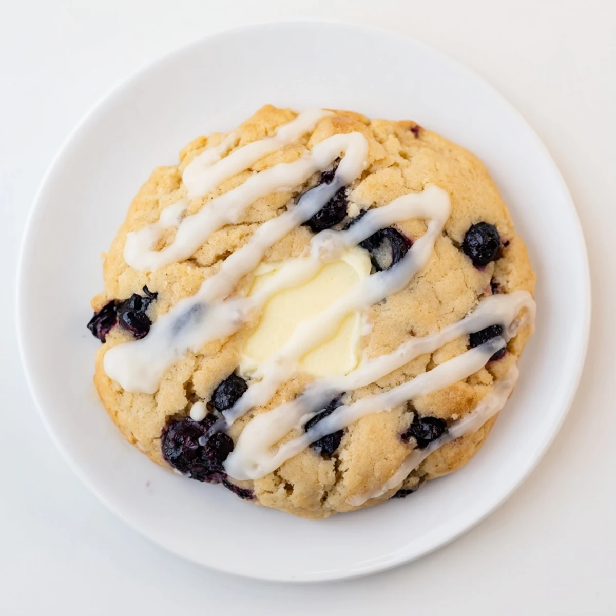 Indulgent Lemon Blueberry Cheesecake Cookies oozing sweet cream cheese filling and fresh fruit