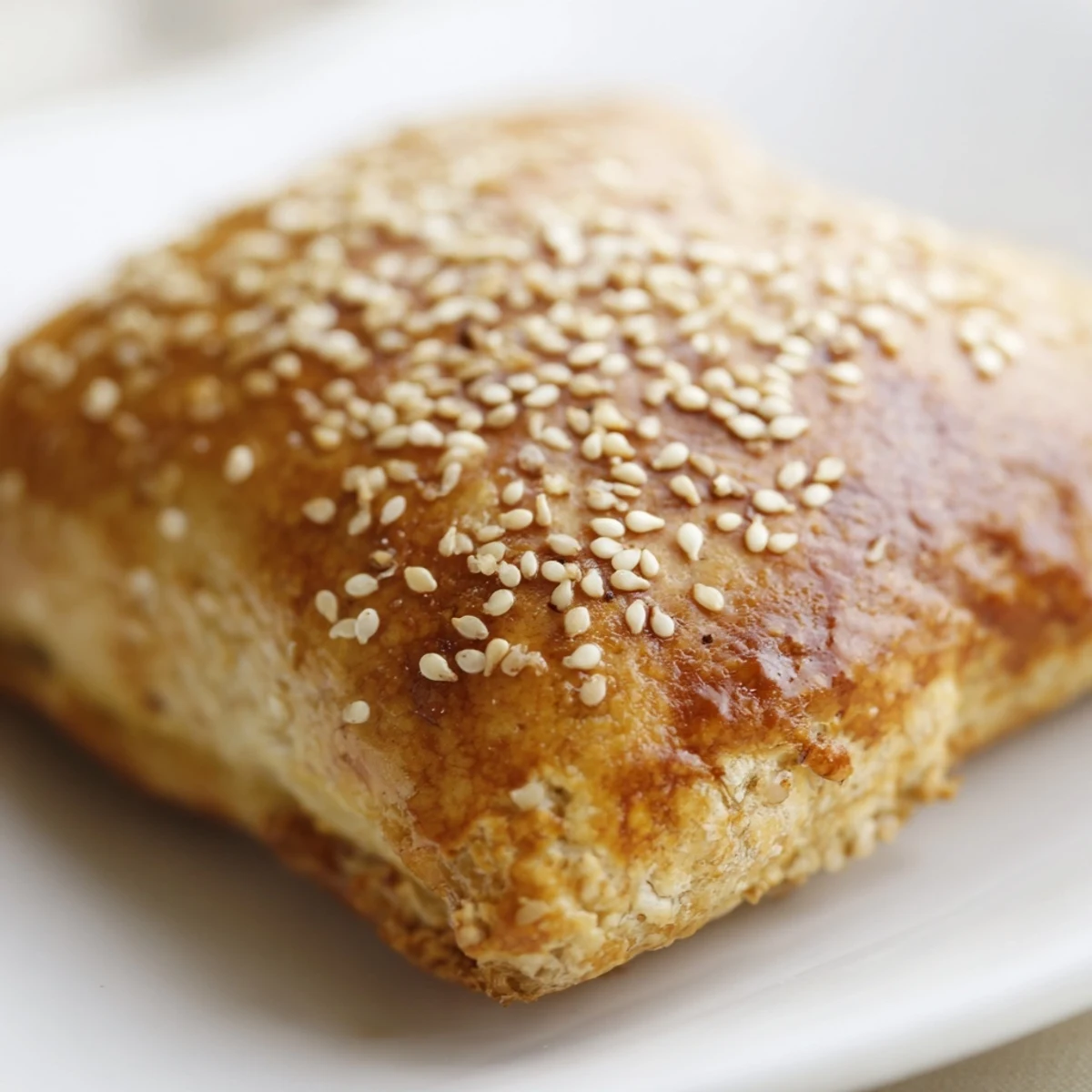 Handheld high protein breakfast hot pockets featuring turkey and spinach nestled inside fluffy baked dough circles