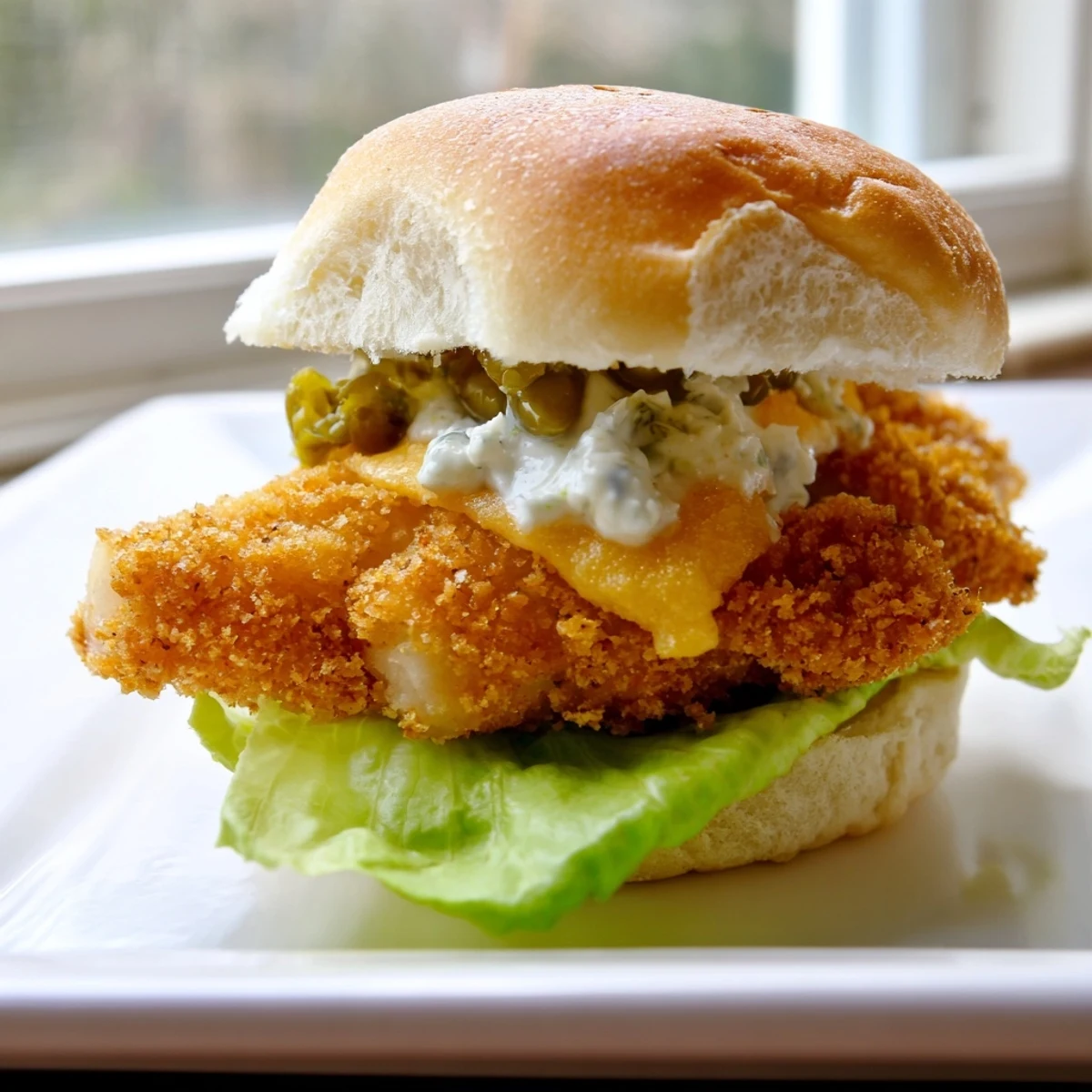 Crispy golden Filet O Fish Sliders with melted cheese on fluffy toasted buns