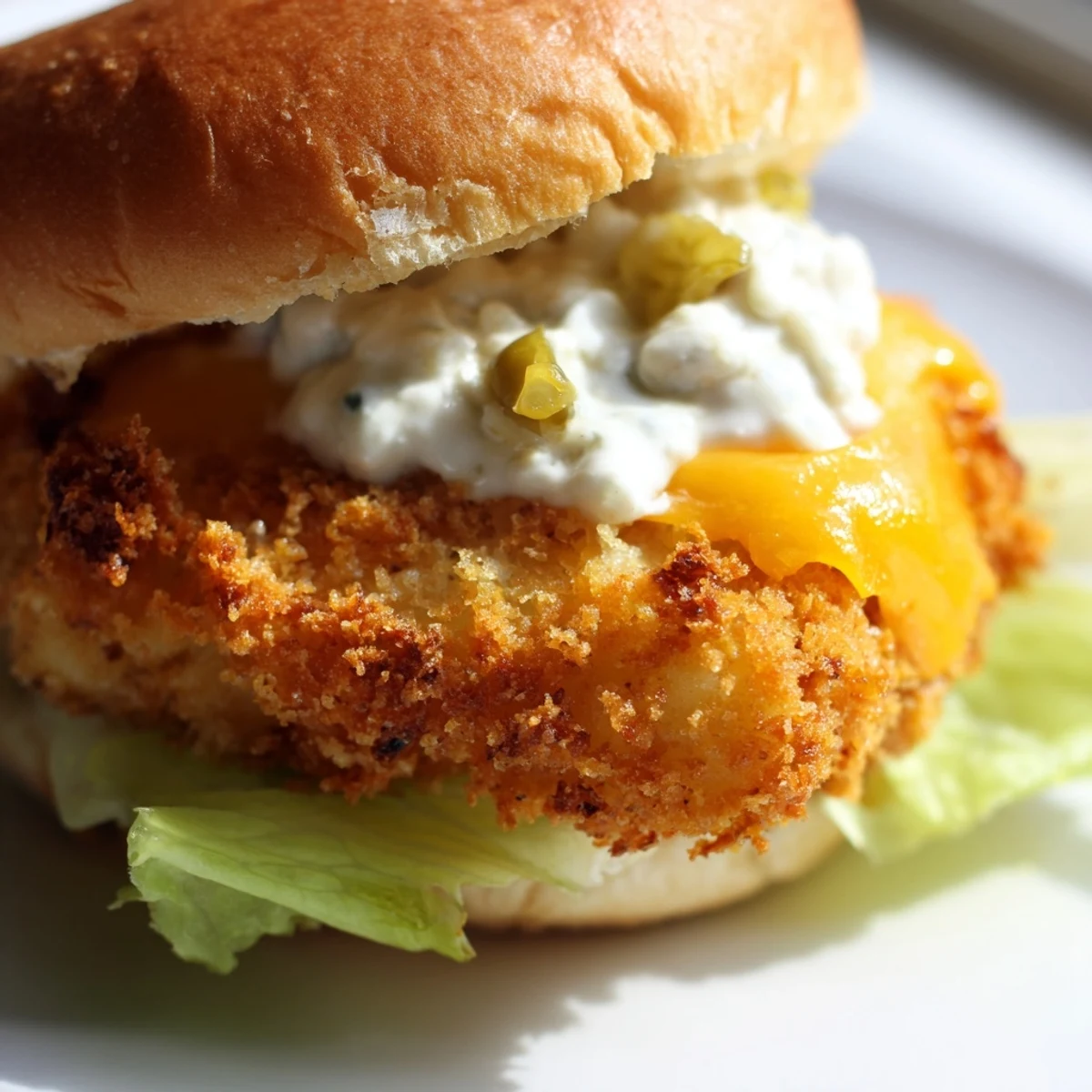 Golden fried fish fillets in Filet O Fish Sliders with creamy tartar sauce