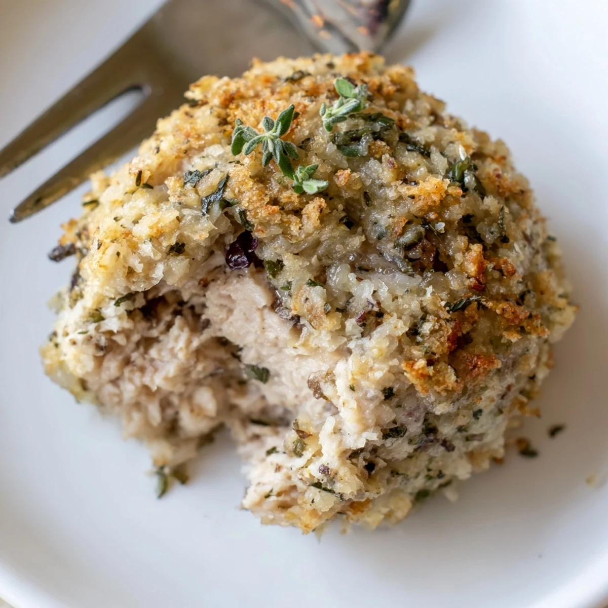 Fresh from the oven Sage Onion Chicken Balls on parchment releasing warm herb aroma