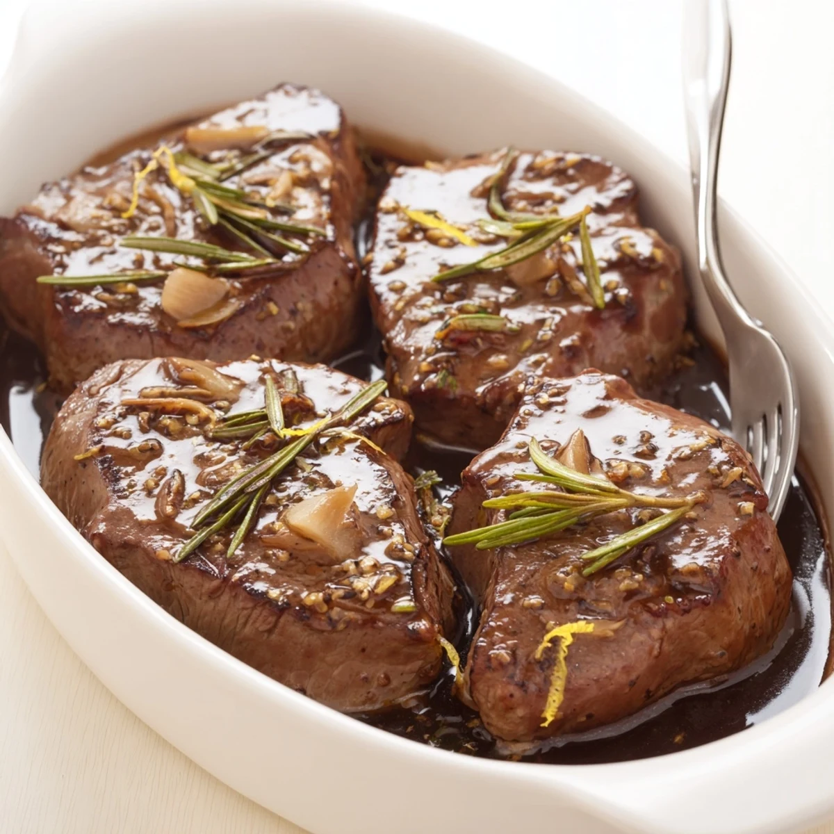 Homemade Steak Marinade coating steaks ready for grilling, savory and tangy  