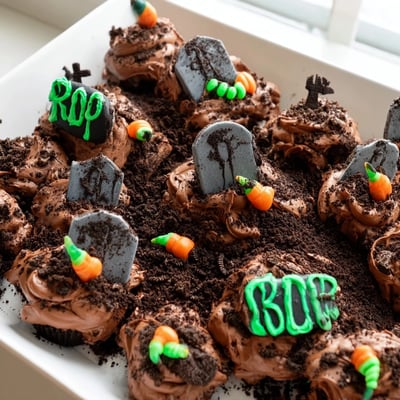 Pull Apart Graveyard Cupcakes